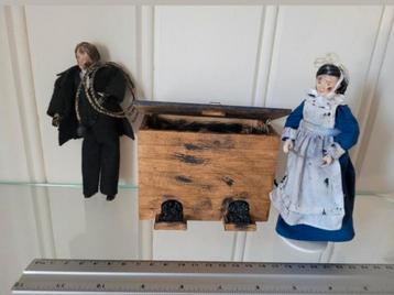 Schoorsteenveger met vrouw en kolenkist beschikbaar voor biedingen
