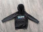 Glow Movies zwarte sweater hoodie maat 122/128, Jongen of Meisje, Trui of Vest, Zo goed als nieuw, Glow Movies