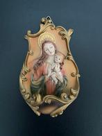 Wijwaterbakje Maria met kindje Jezus, Ophalen of Verzenden, Zo goed als nieuw, Beeld(je), Christendom | Katholiek