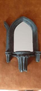 Mooie gothic spiegel in de vorm van een kathedraalnis, Huis en Inrichting, Minder dan 50 cm, Ophalen of Verzenden, Zo goed als nieuw