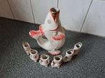 Vintage wodka set USSR Sovjet-Unie vis, Antiek en Kunst, Ophalen of Verzenden