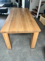 Massief eikenhouten tafel - 200x90 cm, Huis en Inrichting, Tafels | Eettafels, Ophalen, Gebruikt, Eikenhout, 200 cm of meer