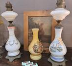 Antieke staande of hangende olielamp originele oude lampen, Antiek en Kunst, Antiek | Lampen, Ophalen