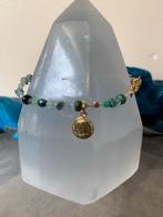 Smaragd diamant ruw geluk welvaart succes vreugde magie SALE, Sieraden, Tassen en Uiterlijk, Armbanden, Met edelsteen, Nieuw, Ophalen of Verzenden
