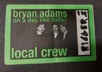 Bryan Adams BACKSTAGE PASS Weert Bospop 1999, Verzamelen, Verzenden, Gebruikt, Foto of Kaart