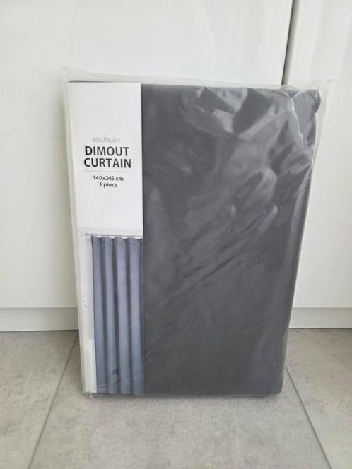 2x JYSK Amungen Dimount curtain (zonsverduisterend), Huis en Inrichting, Stoffering | Gordijnen en Lamellen, Nieuw, 200 cm of meer