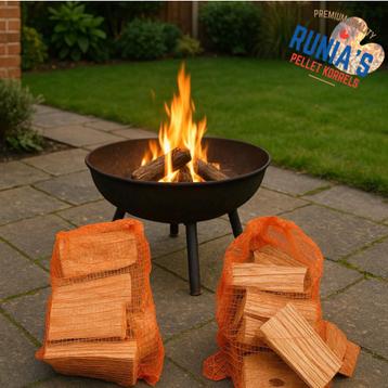 Netzakken Essen Haardhout  ca 10 kg. vocht <15% beschikbaar voor biedingen