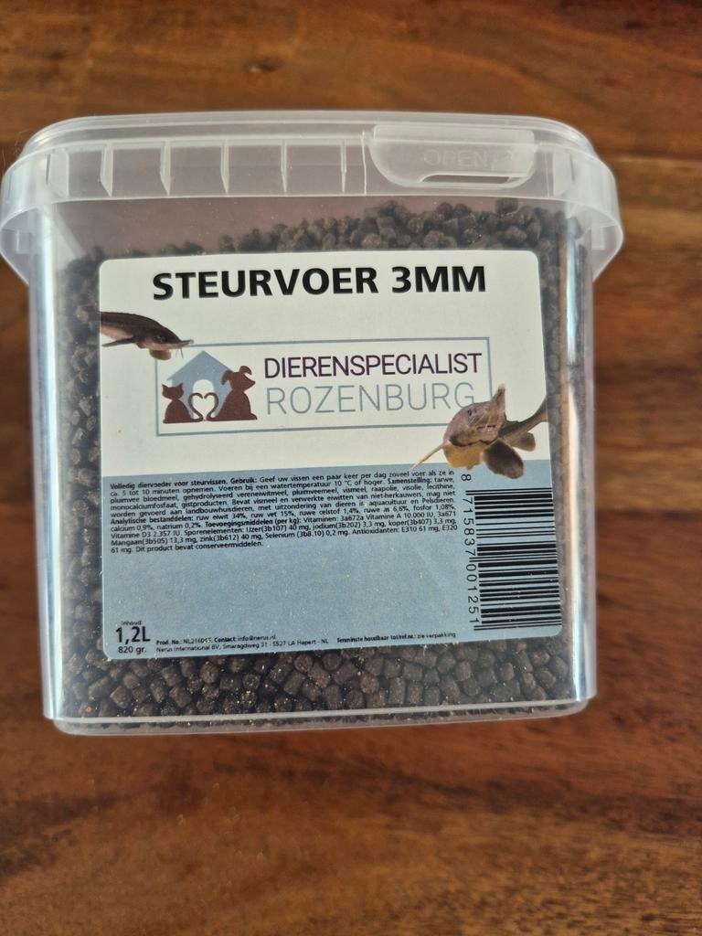 Steurvoer 3mm 1,2ltr, Ophalen