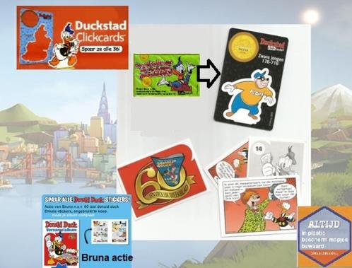 Donald duck stickers EN/OF Duckstad clickcards, Verzamelen, Disney, Zo goed als nieuw, Plaatje of Poster, Donald Duck, Ophalen of Verzenden
