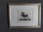 Originele ets van Francisco Goya (1746-1828) mooi ingelijst, Verzenden