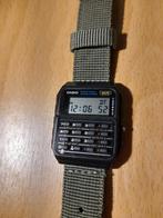 Casio CA-53W rekenmachine horloge, Casio, Ophalen of Verzenden, Zo goed als nieuw, Zwart