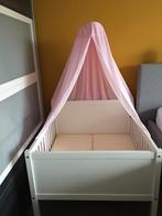 Tweeling wiegje inclusief matrasjes en hemeltje roze, Kinderen en Baby's, Kinderkamer | Complete kinderkamers, Ophalen of Verzenden