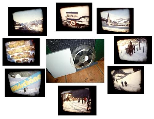 8mm film amateur 1984 Worgl Wintervakantie - kleur -, Audio, Tv en Foto, Filmrollen, 16mm film, Verzenden