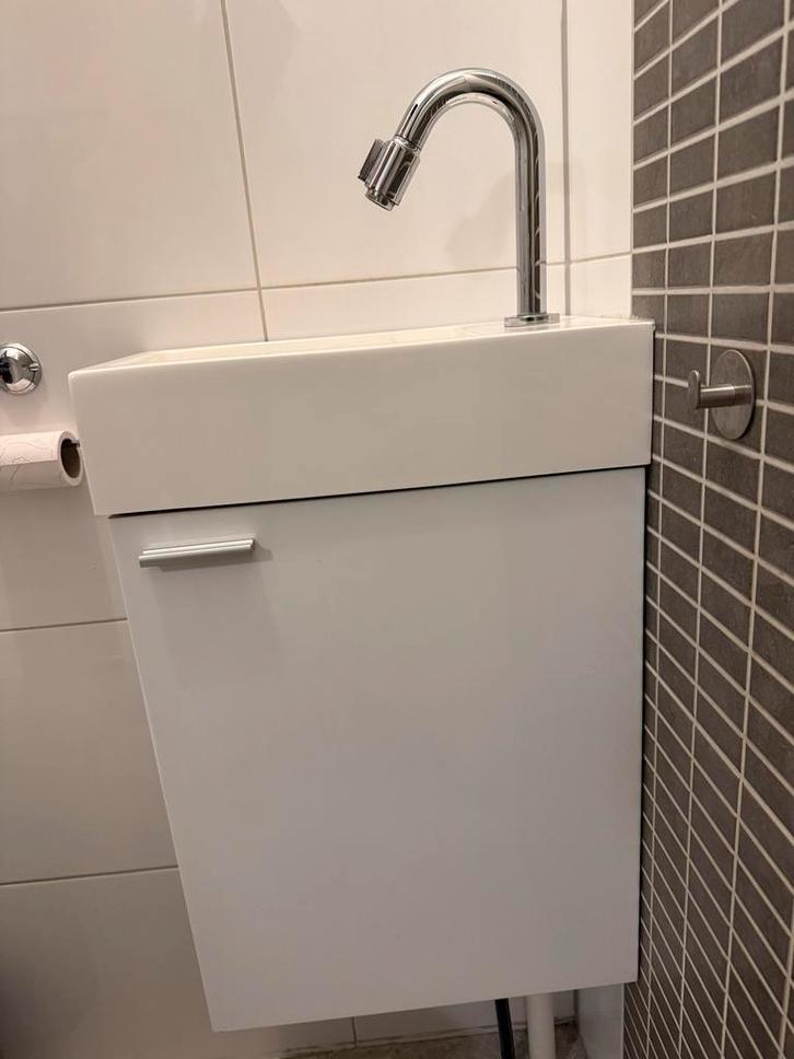 Toiletkastje Hoogglans Wit - 40,5 x 21,5 cm, Huis en Inrichting, Badkamer | Badkamermeubels, Nieuw, Wastafelkast, Minder dan 100 cm