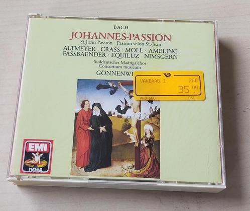 Bach Johannes-Passion Gonnenwein 2CD 1970/1989 EMI, Cd's en Dvd's, Cd's | Klassiek, Zo goed als nieuw, Overige typen, Classicisme
