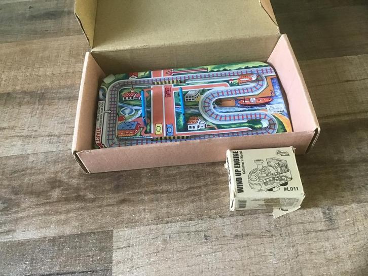 Blikken Trein Compleet - Zie Foto's!, Antiek en Kunst, Antiek | Speelgoed, Ophalen of Verzenden