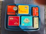 Sigaren doosjes van blik oud , 6 stuks, 5 merken, Ophalen of Verzenden, Gebruikt