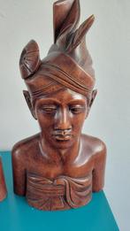 hardhouten beelden man en vrouw Indonesië BALI, Antiek en Kunst, Ophalen of Verzenden