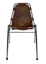 Vintage Dal Vera Les Arcs Perriand Cognac Stoel Design, Gebruikt, Bruin, Vintage, Leer