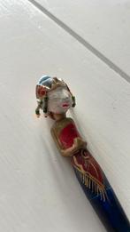 Pen in Indonesisch figuur van hout, Verzenden, Gebruikt, Balpen, Overige merken