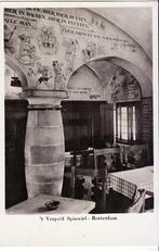 Rotterdam Fotoglanskaart Cafe 't Verguld Spinnenwiel., Verzamelen, Ansichtkaarten | Nederland, Verzenden, 1960 tot 1980, Ongelopen