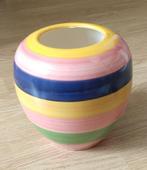 siervaas / bolvaas meerkleur ringen, volgnr 31, Overige kleuren, Aardewerk of Porselein, Ophalen of Verzenden, Zo goed als nieuw