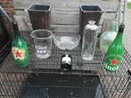 vazen bloembak schaal flessen bloempotten, Ophalen, Overige kleuren, Glas, Minder dan 50 cm