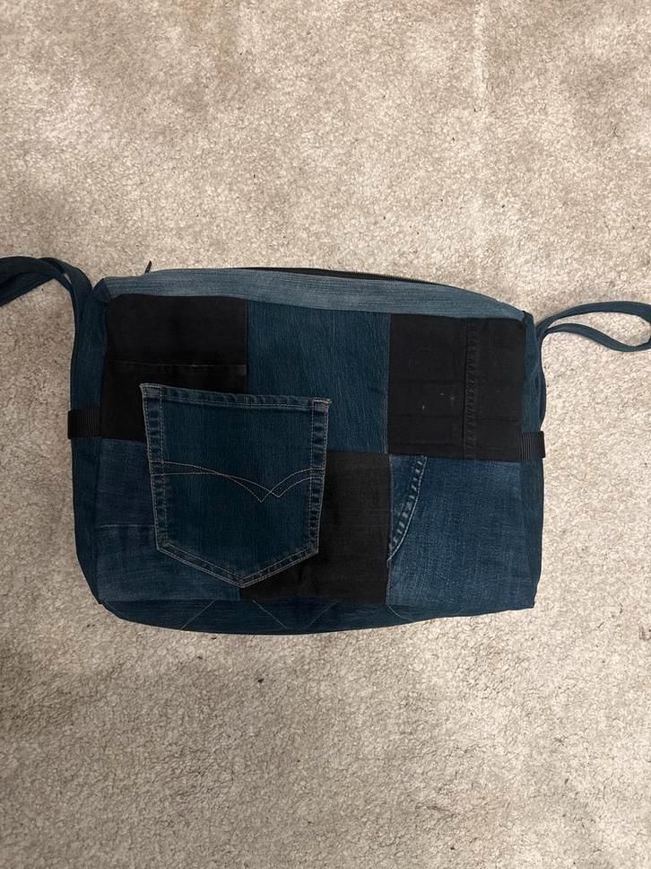 Rollatortas spijkerstof, Sieraden, Tassen en Uiterlijk, Tassen | Damestassen, Handtas, Ophalen of Verzenden