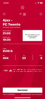 Ajax - Twente, Eén persoon, April