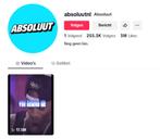 TikTok Account 250K Volgers, Ophalen, Nieuw