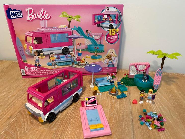 Mega Barbie Dream Camper Adventure, Kinderen en Baby's, Speelgoed | Duplo en Lego, Gebruikt, Ophalen of Verzenden