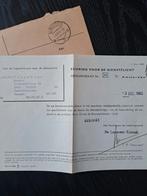 Keuring voor de dienstplicht, document, 1963, Verzamelen, Militaria | Algemeen, Ophalen of Verzenden, Landmacht, Nederland, Overige typen