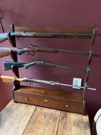 Vintage geweer rek , jachtgeweer sabel windbuks klewang, Ophalen, Landmacht, Nederland
