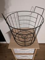 Zwarte mand te koop, Huis en Inrichting, Ophalen of Verzenden, Zo goed als nieuw, Rond, Overige materialen
