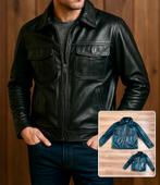 Stoer Redskins leren jack XL – ideaal voor herfst & winter!, Kleding | Heren, Jassen | Winter, Zwart, Maat 56/58 (XL), Ophalen of Verzenden
