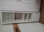 Ikea Kallax 4 vakkenkast wit met inzetten, o.a. vitrine, Huis en Inrichting, Kasten | Wandmeubels, Ophalen, Gebruikt, 100 tot 150 cm