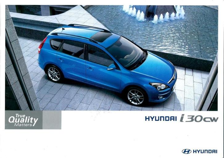 Folder Hyundai i30 CW 2009, Boeken, Auto's | Folders en Tijdschriften, Gelezen, Overige merken, Ophalen of Verzenden