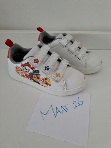 Wit leren lage sneakers Paw Patrol - maat 26 