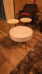 Set van 3 Bijzettafels, Huis en Inrichting, Tafels | Bijzettafels, Ophalen, Minder dan 45 cm, Minder dan 55 cm, Gebruikt