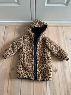 Reversible winterjas Luipaardprint donkerblauw maat 110/116, Ophalen, Zo goed als nieuw, Meisje