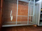 Aliminium voliere hoog 2meter  lang 2meter  55cm breed, Ophalen, Zo goed als nieuw, Metaal, Volière