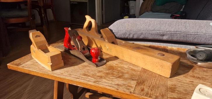 3 houtschaven, blokschaaf, voorloper, Doe-het-zelf en Verbouw, Gereedschap | Handgereedschap, Gebruikt, Ophalen of Verzenden
