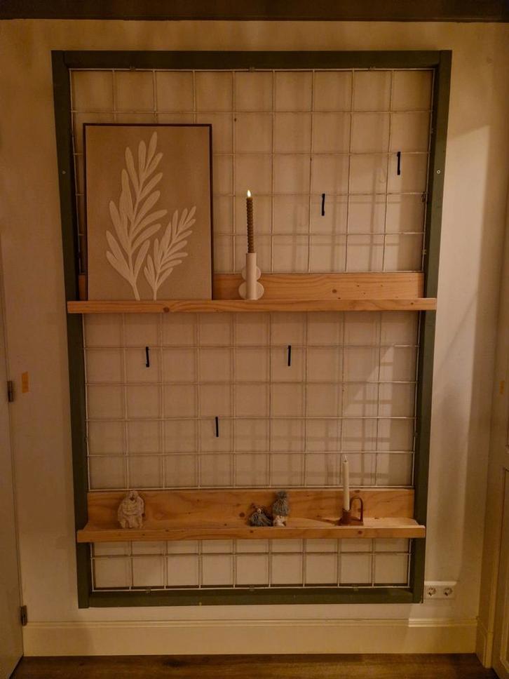 Decoratie Rek met Haken en Planken, Huis en Inrichting, Woonaccessoires | Wanddecoraties, Gebruikt, Ophalen