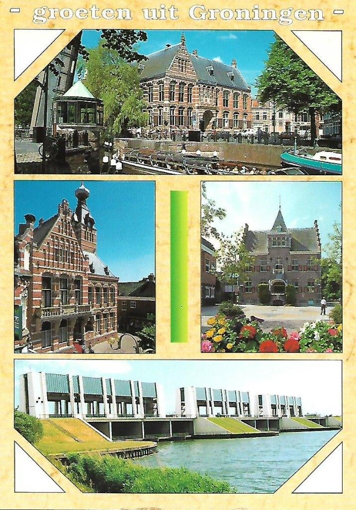 Prov. Groningen- -4-luik., Verzenden, 1980 tot heden, Ongelopen, Groningen