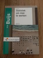 Statistiek om mee te werken - Arie Buijs, Ophalen of Verzenden, Beta, Zo goed als nieuw, HBO