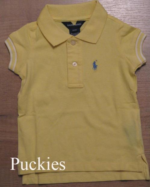 Gele Ralph Lauren polo maat 92 *NIEUW* (8609), Kinderen en Baby's, Kinderkleding | Maat 92, Nieuw, Meisje, Shirt of Longsleeve