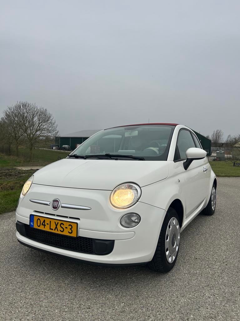 Fiat 500C 1.2 AUT C 2010 Wit, Auto's, 4 cilinders, Wit, Origineel Nederlands, Bedrijf