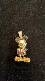 14k Gouden Mickey Mouse Hanger 8,1gram (Nieuw) L4,6xB2,4cm, Nieuw, Goud, Ophalen of Verzenden, Overige voorstellingen