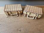 Rieten koffertjes vintage, Antiek en Kunst, Curiosa en Brocante, Ophalen of Verzenden