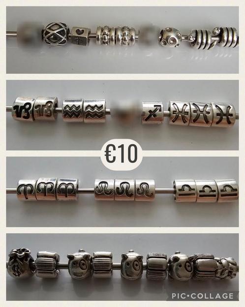 Prachtige zilveren Pandora bedels/armbanden/kettingen, Sieraden, Tassen en Uiterlijk, Bedels, Zo goed als nieuw, Pandora, Zilver